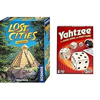 Thames & Kosmos Yahtzee and Lost Cities: Roll & Write | The Ultimate Roll and Write Game Bundle