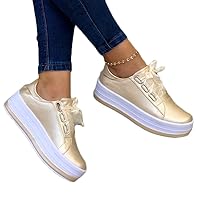 ORANDESIGNE Women's Trainers, Flat Low Trainers, Breathable Trainers, Outdoor Sports Shoes, Running Shoes, Laces, Walking Shoes