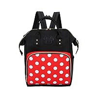 Baby Diaper Bag Backpack, Large Capacity Waterproof Multi-Function Fashion Polka Dots Travel Bag Pack, Nursing Bag