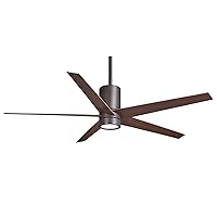 MINKA-AIRE F828-ORB Symbio 56 Inch Ceiling Fan with Integrated LED Light and DC Motor in Oil Rubbed Bronze Finish