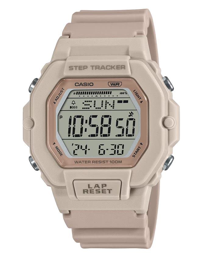 Casio Step Tracker 100M Water Resistant LED Lighting Dual Time Countdown Timer Daily Alarm Men's Digital Watch LWS2200H-4AV