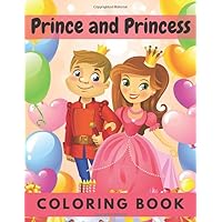 Prince and Princess: Coloring Book for Kids with Beatiful Castles and Princesses