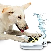 Dog Outdoor Fountain Step On, Paw Activated Drinking Pet Dispenser, Provides Fresh Water, Sturdy, Easy to Use by Trio Gato