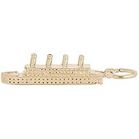Rembrandt Charms Titanic Charm, 10K Yellow Gold