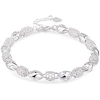 Silver Bracelet luxury Sliver Bracelets For Women Sterling Silver Bracelet Fine Jewelry
