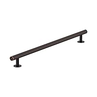 Amerock BP54051ORB | Oil Rubbed Bronze Appliance Pull | 18 inch (457mm) Center-to-Center Cabinet Handle | Radius | Furniture Hardware