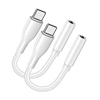 USB C to 3.5mm Samsung S24 Headphone Adapter for Samsung Galaxy S23 FE Ultra Plus S22 S21 A55 A35 A54 A34,Google Pixel 8 7 Pro 8a 7a,iPhone 15 Pro Max, Type C Audio AUX Mic Jack Adapter Dongle Cable