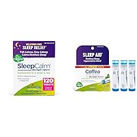 Boiron SleepCalm Sleep Aid Pack of 2 and Coffea Cruda 30C Homeopathic Sleep Aid Bonus Care Pack of 1 (240 Pellets)