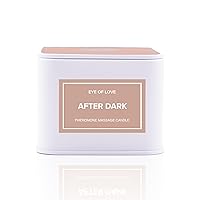 Eye of Love After Dark Pheromone Massage Oil Candle with Shea Butter to Attract Men - 5 fl oz. 150 ml. - Hydrate Your Skin with Confidence and Romance