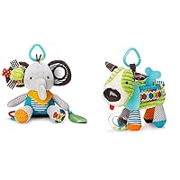Skip Hop Bandana Buddies Baby Activity and Teething Toy with Multi-Sensory Rattle and Textures, Elephant & Bandana Buddies Baby Activity and Teething Toy with Multi-Sensory Rattle and Textures, Puppy