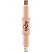 Catrice | Magic Shaper Contour & Glow Stick | 2-in-1 Matte Contour & Shimmering Highlight | Face Shaping & Brightening Make Up | Vegan & Cruelty Free | Without Parabens (20 | Medium)