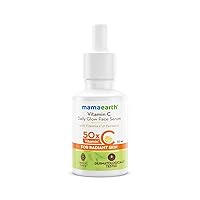 Mamaearth Vitamin C Daily Glow Face Serum for Men & Women - Vitamin C Serum for Oily Skin & Dark Spots, With 50x Vitamin C -10ml