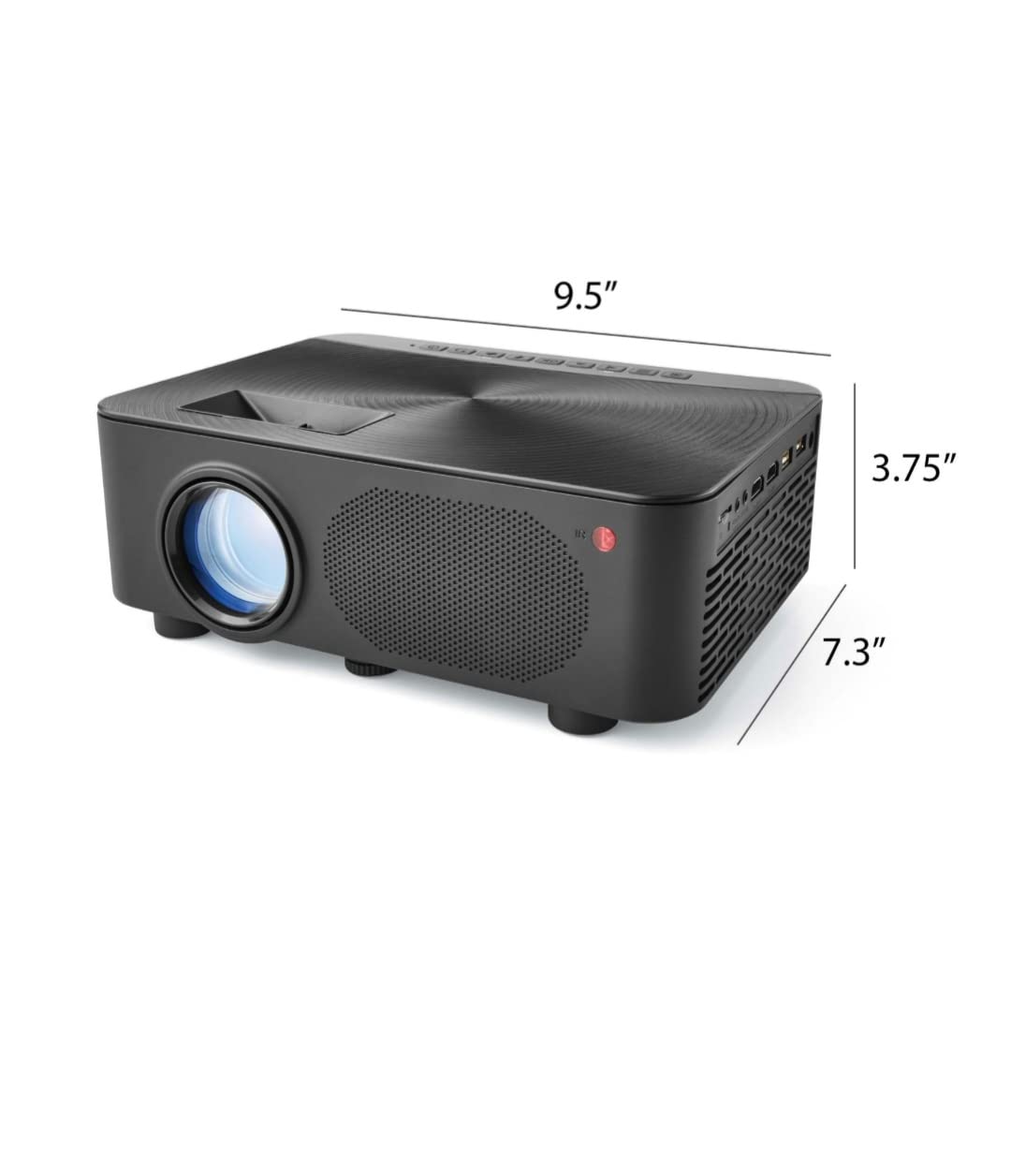 Onn 720p LCD Home Theater Projector Black 1280 x 720 Resolution Aspect ratio: 16:9, 4:3 Project up to 150 inches - 100020900
