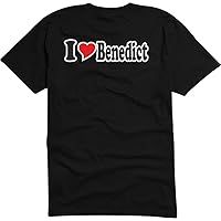 T-Shirt Man - I Love with Heart - Party Name Carnival - I Love Benedict