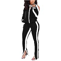 TOPONSKY Women Casual 2 Piece Outfit Long Pant Set Sweatsuits Tracksuits