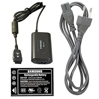 Samsung SLB-1137 Lithium-Ion Rechargeable Battery & Charger Kit for Digimax U-CA 3, U-CA 4, U-CA 505, U-CA 5, V600, and V700 Cameras