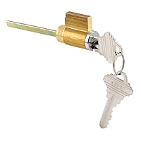 Prime-Line E 2104 1-7/8 In. Brass Housing with Chrome Plated Face, Cylinder Lock (Single Pack)