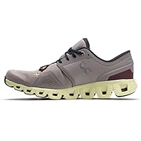 On Mens Cloud X 3 Textile Synthetic Fog Hay Trainers 9.5 US