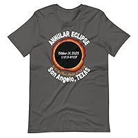 San Angelo Texas Annular Solar Eclipse T-Shirt October 14, 2023 for The Total Best Time of Your Life