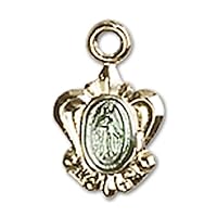 Miraculous Medal | 14K Gold Miraculous Medal - Made In USA
