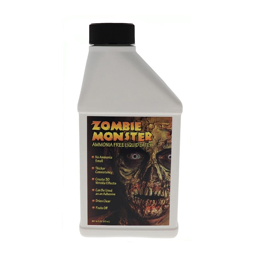FX Zombie Ammonia Free Liquid Latex (2 Pack) For Halloween Costume, Zombie, Vampire, Monster Make Up & Dress Up, Special Effects, Parties and Cosplay, Face and Body Latex Paint