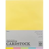 Darice GX220013 8.5 x 11 in. Value Pack Smooth Cardstock44; Soft Side Assortment - 50 per Pack