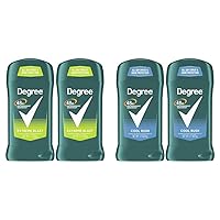 Degree Men Original 48-Hour Sweat & Odor Protection Extreme Blast and Cool Rush Antiperspirant Deodorant for Men Twin Pack 2.7 oz