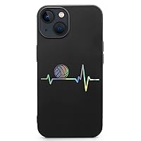 Volleyball Heartbeat Phone Cases Cute Fashion Protective Cover Soft Silicone TPU Shell Compatible with iPhone 13 IPhone13