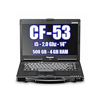 PANASONIC TOUGHBOOK CF-53 CF-532SLZYTM Intel CORE I5 2.0GHZ, 500GB Hard Drive, 4GB Ram, Windows 10 Pro