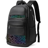 New Mens Backpack Adult Backpack for Men Women Large Capacity Business Backpack (Authentication Code Black)