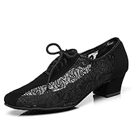 AOQUNFS Women Latin Dance Shoes Lace-up Ballroom Salsa for Practice Performance Shoes,Model L290