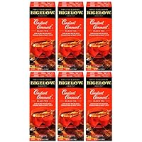 Bigelow Constant Comment Tea 28-Count Boxes (Pack of 6) Spiced Premium Black Tea with Orange Peel Antioxidant-Rich Full Caffeine Black Tea in Foil-Wrapped Bags