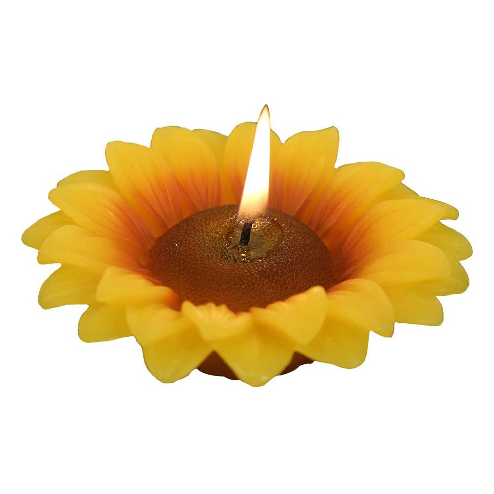 3D Magic Handmade Sunflower Candles for Birthday Party Supplies and Wedding Long Burning