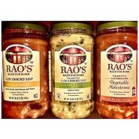 Raos Soup Variety Pack, 3 Jars, Italian Wedding, Pasta Fagioli, Vegetable Minestrone (3) 16 oz Jars