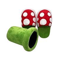 Piranha Plant Plush Funny Slippers Loafer Cute Slip-ON Shoes Adult | Men and Women | Unisex