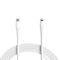 Amazon Basics USB-C to Lightning Cable for iPhone, 10 Feet, White