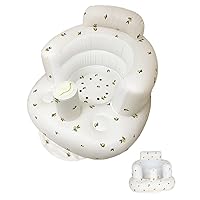 Baby Sofa Chair Support Seat Inflatable Seat for 3-36 Months with Built in Air Pump, Bathtub Seat for Baby, Sit Me Up Floor Seat, Baby Beach Chair, Baby Lounger