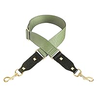 Purse Strap Replacement Crossbody Adjustable Wide Shoulder Strap Handbag Strap Replacement Belts Gold Clasp Bean Green