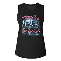 Motley Crue 1981 Heavy Metal Rock Band Girls Girls Girls Ladies Muscle Tank Top