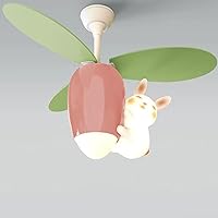 Chandeliers,Low Profile Ceiling Fans with Lights,Modern Ceiling Fan with Light,Ceiling Fan for Kids Room,with Fan,Suitable for Living Room, Bedroom, Study, Dining Room/Pink