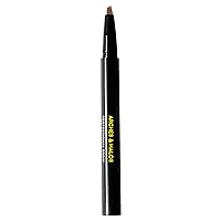 Angled Bristle Tip Waterproof Brow Pen - Water Based And Smudge Proof - Fills In Sparse Eyebrows And Gives Fuller Effect - Covers Scars Or Overplucked Brows - Sunny Blonde - 0.051 Oz