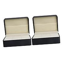 BESTOYARD 2pcs Tie Bar Case Tie Clip Storage Case Jewelry Sleeve Nail Box B06