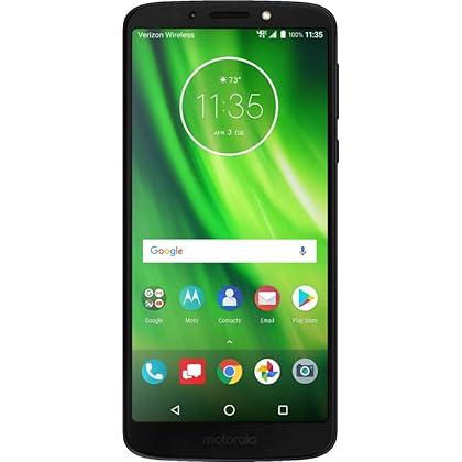 Verizon Prepaid Motorola Moto G6 Play 16GB No-Contract Smartphone, Deep Indigo Color - Locked to Verizon Wireless, Optional 16/64/128GB Expandable Storage