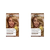 Clairol Textures & Tones Permanent Hair Dye, 7G Luminous Blonde Hair Color, Pack of 2