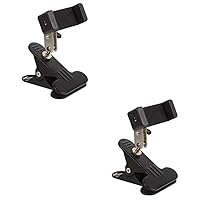 BESTOYARD 2 Sets Mobile Phone Holder Adjustment Phone Mount Clip Phone Holder Adjustable Cell Phone Stand Portable Phone Holder Car Phone Mount Metal Stand Plastic Tablet Stand Intelligent