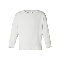 RABBIT SKINS 5.5 oz. Jersey Long-Sleeve T-Shirt (3311) White, 2T