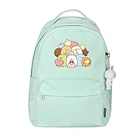 Sumikkogurashi Anime Backpack with Rabbit Pendant Women Rucksack Casual Daypack Bag Green / 4