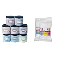 Cold Water Dye Powder 8-Color Assortment with Soda Ash for Tie-Dye