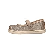 TOMS Silver Iridescent Glimmer Tiny Mary Jane Flat 10011521
