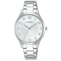 Lorus Ladies Analog Watch with Stainless Steel Bracelet & White Dial RG267VX9